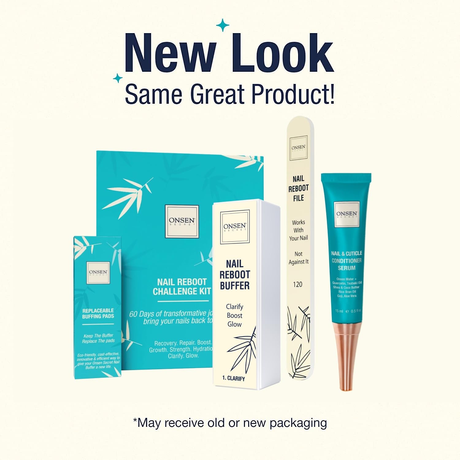 Nail Care Kit - Japanese Nail Buffer and Shine Kit - Strengthening & Shining - Spa-Quality Manicure - Organic Ingredients - Long-Lasting Shine - Easy & Safe - W/Cuticle Care Serum - 1Pk