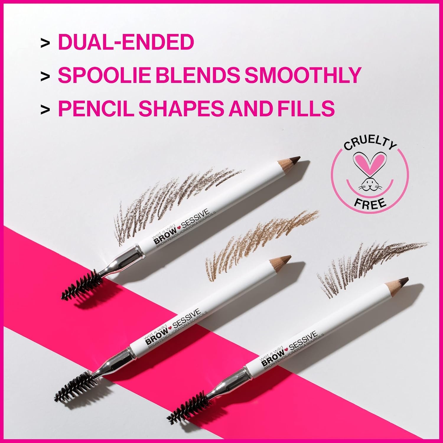 Brow-Sessive Brow Pencil, Ultra-Precise Dual Ended Spoolie Brush for Perfect Buidlable Blendable Shaping, Natural Lasting Shades for Every Brow, Cruelty-Free & Vegan - Taupe(Packaged)