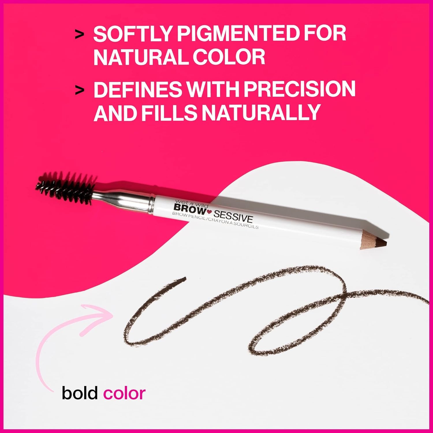 Brow-Sessive Brow Pencil, Ultra-Precise Dual Ended Spoolie Brush for Perfect Buidlable Blendable Shaping, Natural Lasting Shades for Every Brow, Cruelty-Free & Vegan - Taupe(Packaged)